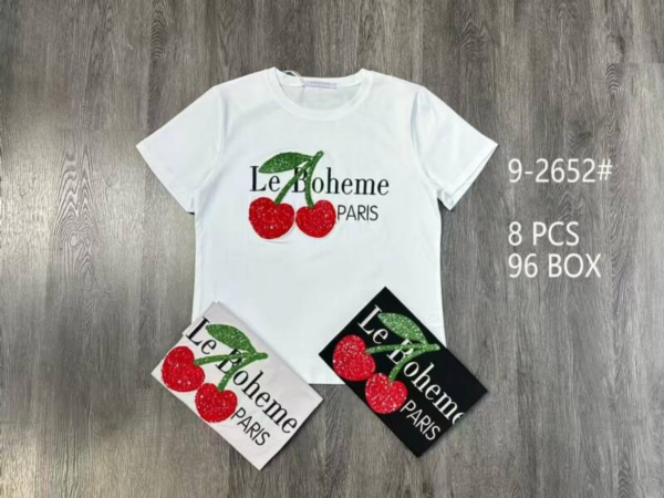 Bluzki damskie Roz Standard, Mix Kolor Paczka 8 szt